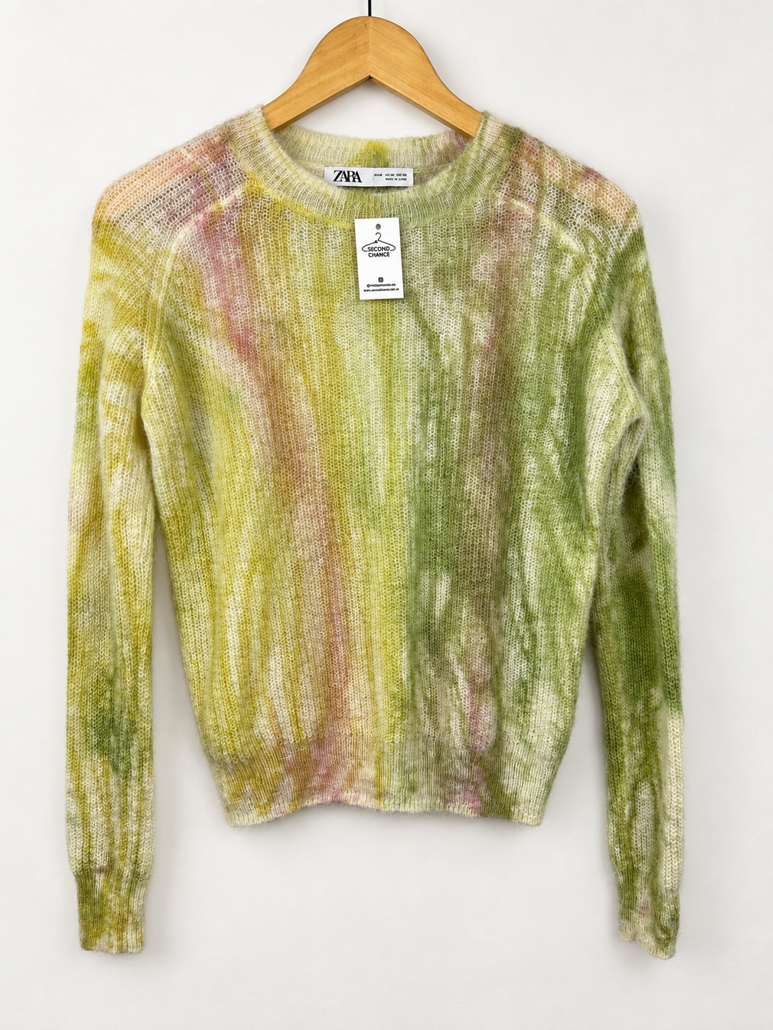 SWEATER ZARA TEJIDO DE COLORES (M)
