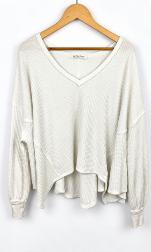 CAMISETA BLANCO OLGADA FREE PEOPLE (M)