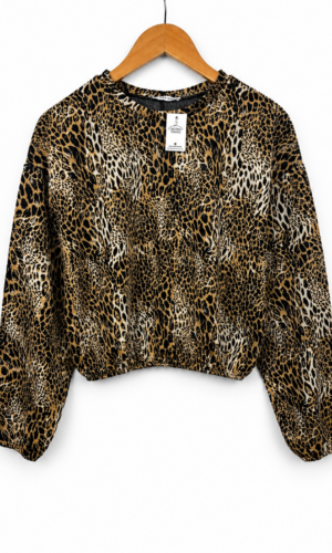 BUZO LIVIANO ANIMAL PRINT ZARA (M)