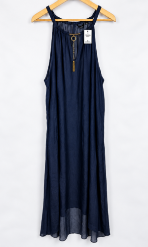 VESTIDO LARGO SIMIL JEAN AZUL MLLE GABRIELLE (L)