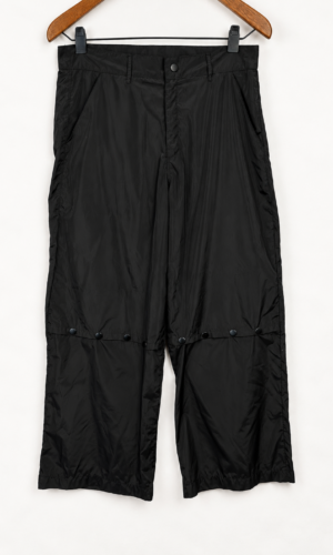 PANTALON WIDE LEG NEGRO SIN MARCA (M)