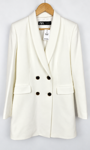 BLAZER SASTRERO BLANCO ZARA (M)