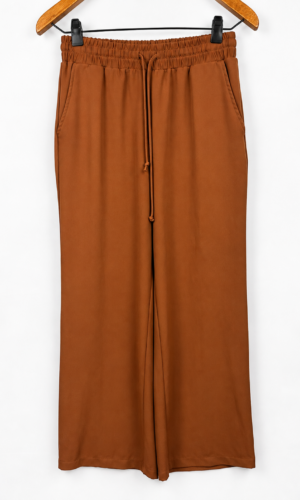 PANTALON PALAZO MARRON MELLODAY (S)