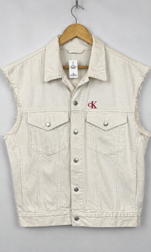 CHALECO DE JEAN BLANCO CALVIN KLEIN (L)