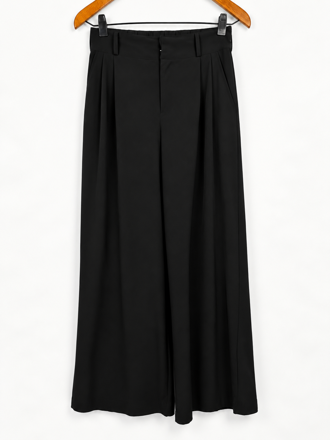 PANTALON WIDE LEG NEGRO ALO (M)