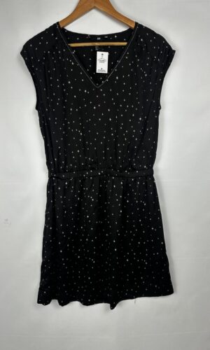 VESTIDO NEGRO ESTAMPA ESTRELLA H & M (S)