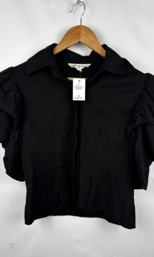 CAMISA MANGAS VOLADOS NEGRA WISHINGWAVES (M)