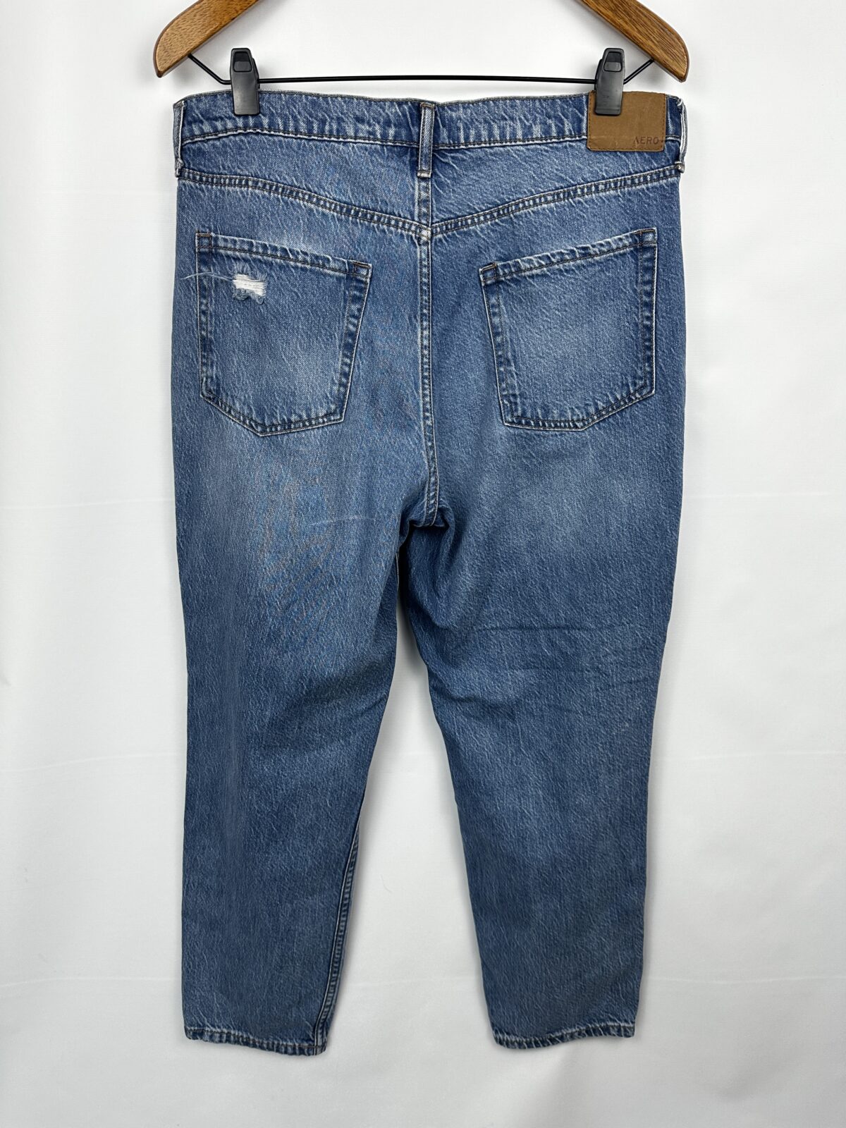 JEAN MOM CON ROTURAS CELESTE AEROPOSTALE (L) - Imagen 3
