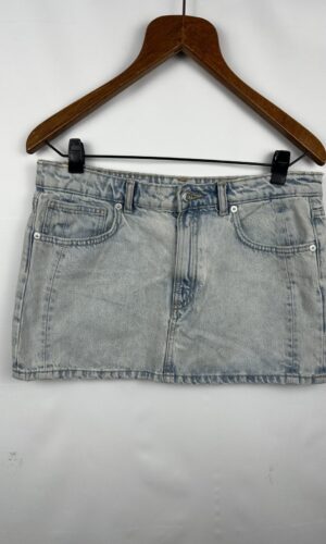 POLLERA DE JEAN ZARA CELESTE (L)