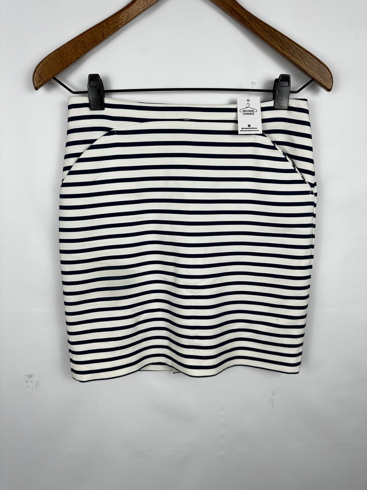 POLLERA TUBO A RAYAS ZARA (M)