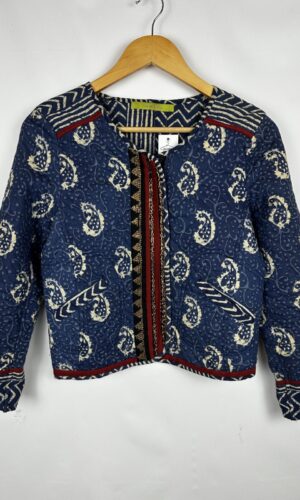 CHAQUETA ESTAMPADA AZUL RAPSODIA (M)