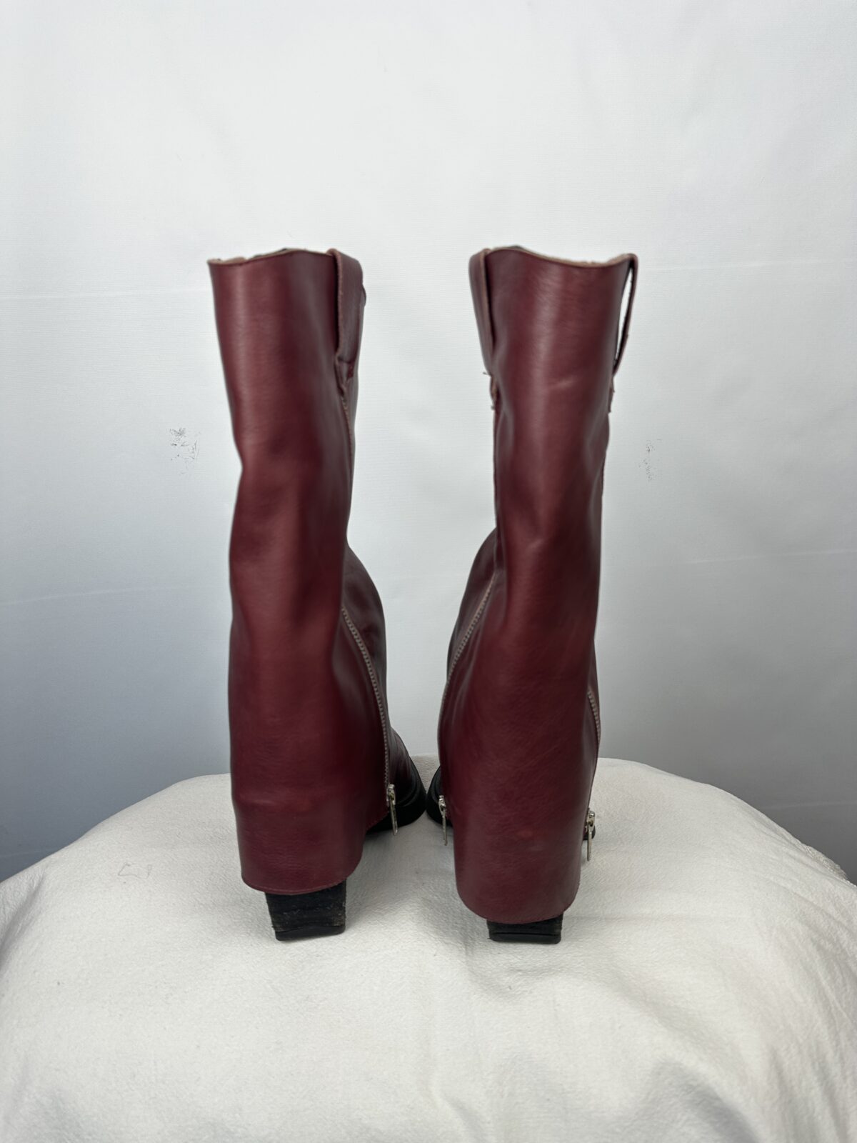BOTAS BORDO 100% CUERO SIN MARCA (38) - Imagen 3